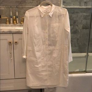 Madewell White Shirt Dress Sz Sm